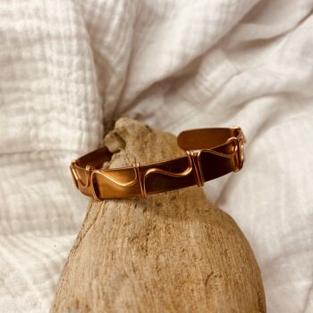 Copper Wrapped Copper Band Bracelet - Image 2