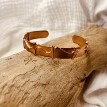 Copper Wrapped Copper Band Bracelet