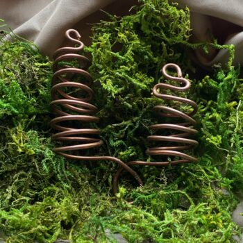 Double Full Finger Spiral Copper Ring