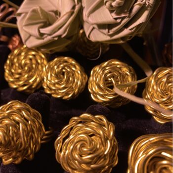 Palmetto Rose Metal Rings